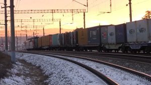 Электровоз ВЛ85 095 С грузовым поездом Вос Сиб жд