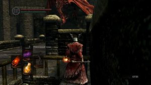 Dark Souls 1 - Часть 27, Красная Виверна, но это дракон (Hellkite Dragon)