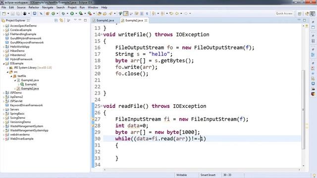 File handling program for Binary File Operation in JAVA смотреть онлайн