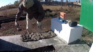 Идеальная кладка УГЛОВ и 1 ряда ГазоБлоков { точная геометрия основания коробки дома }