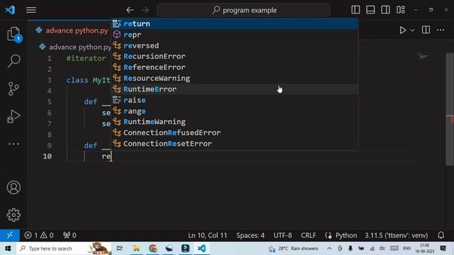 Python for Beginners in Hindi | Advanced Python | Iterator in Python | #pythontutorial #iterator