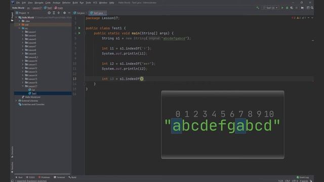 Java для начинающих. Урок 17: Класс String и его методы. смотреть онлайн