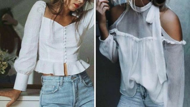 ШИКАРНЫЕ БЕЛЫЕ БЛУЗКИ И РУБАШКИ смотреть онлайн