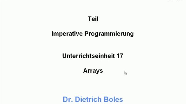 UE17-Arrays[-01-Einleitung] смотреть онлайн
