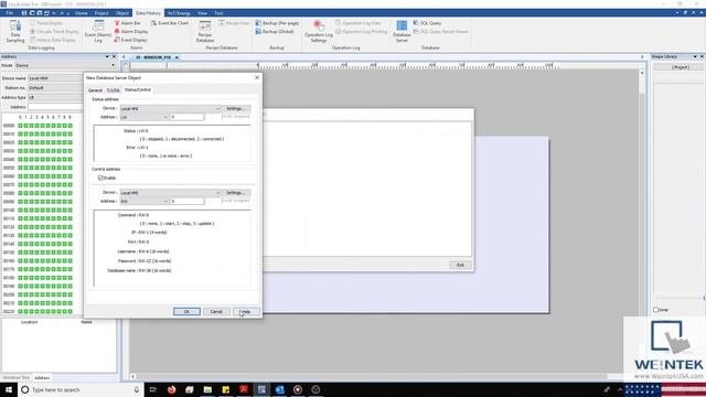 SQL Sync, How To Set Up A Local SQL Database - Weintek EBPro EasyBuilder Pro Development Software