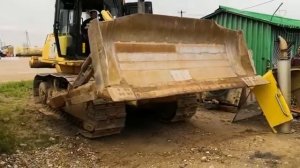 Проверка работы отвала бульдозера