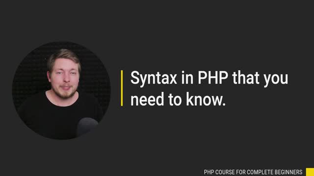 3 _ Learn About PHP Syntax for Beginners _ 2023 _ Learn PHP Full Course for Beginners