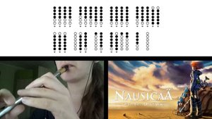 Nausicaa Requiem on Tin Whistle D + tabs tutorial
