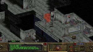 Fallout 1 - Use Radio to disable force fields. (Military Base)