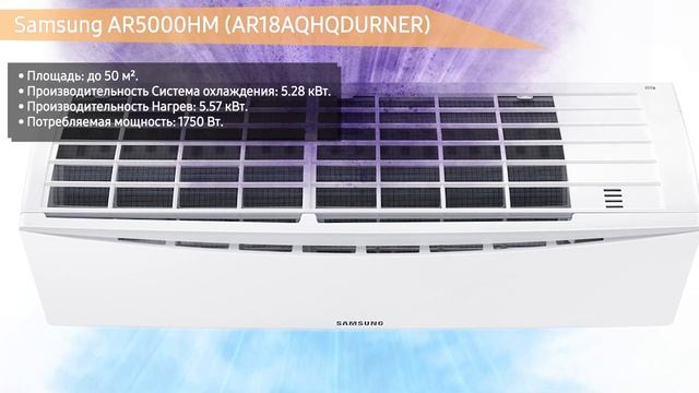 Сплит-система Samsung AR5000HM (AR18AQHQDURNER) смотреть онлайн