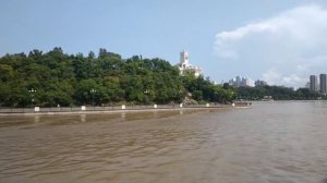 Прогулка на теплоходе по реке Амур ⛵ Набережная Хабаровска - вид с Амура ☀️ Музыка Сергей Чекалин