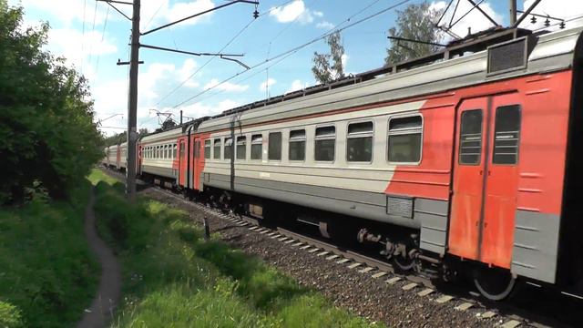Электропоезд ЭД4М-0197 перегон Фаустово - Бронницы