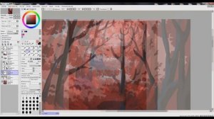 Red forest | SPEEDPAINT | Prize for the competition