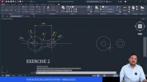 Autocad 2024 - autocad excercise 1 - learn circle commands with example  - practise excercise - 1