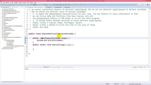 Why we should use abstract type to declare variable in Java