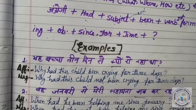 Past Perfect Continuous Tense Interrogative Tense
