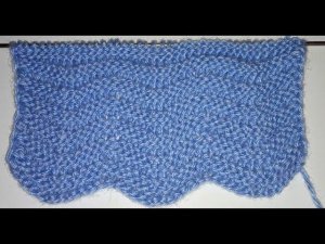 Узор на спицах "Волны"