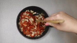 Полезный ужин. Киноа с курицей и болгарским перцем