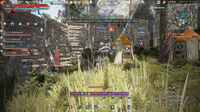 Black Desert Console Calpheon  Siege - S Tier Hwacha Gameplay