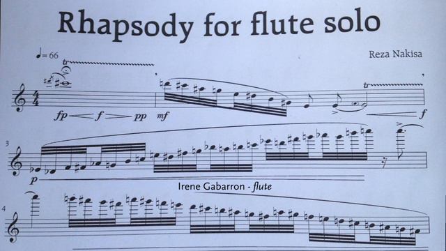 2014 Reza Nakisa   Rhapsody for flute solo