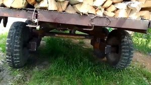 Прицеп на балансирах для самодельного трактора