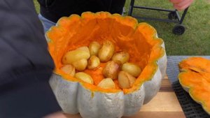 МЯСО в Тыкве на Костре!!! ТЫКВА вместо Казана!!! БАРАНИНА В ТЫКВЕ ПО-НОВОМУ