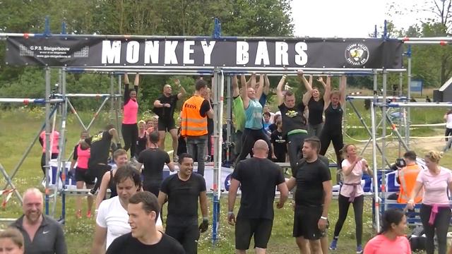 Strong Viking run 2016 Hills. The monkey bars. Front cam