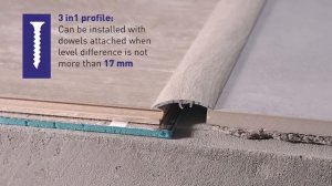 3in1 floor profile - one for all!