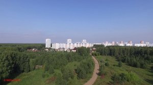 Вид сверху на Челябинск с высоты от 0-500 метров - квадрокоптер (21 августа 2017)