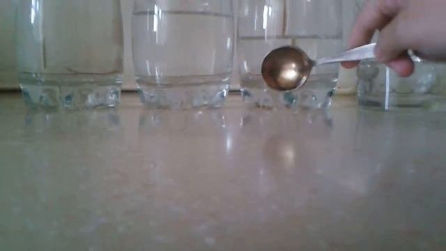 Звук стакана и воды