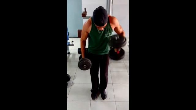 Treino Combinado de Biceps Martelo 28kg cada lado  Martelo Duplo 12 kg cada lado