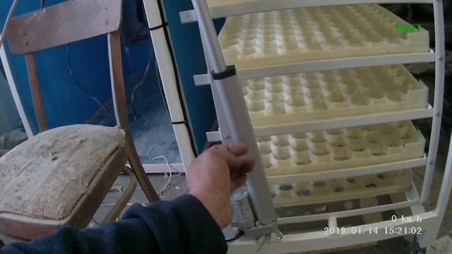 Актуатор 250 мм на поворотный механизм инкубатора.