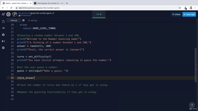 Day 12 - Scope & Number Guessing Game - 6 Solution & Walkthrough to the Number Guessing Game смотреть онлайн
