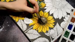 Как легко красить акварелью! Мастер класс. Раскраски антистресс.