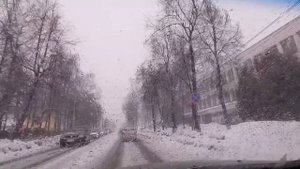 Сильный снегопад в Йошкар-оле 14 марта