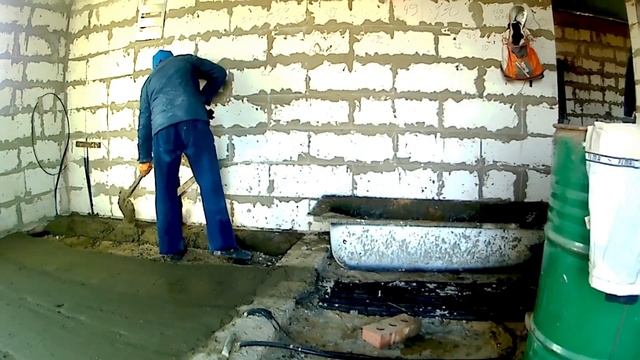 Черновая СТЯЖКА полов по грунту "ТРИ В ОДНОМ"