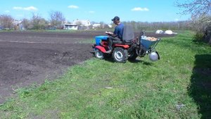 Минитрактор . Разворот без угла Аккермана .