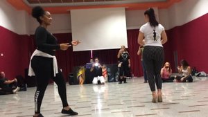 Adeline & Isabelle dancing Kizomba Lady Style at Neverending Kizomba Festival 2018 (Barcelona)