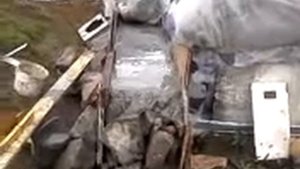 цоколь из бута на фундамент из бута