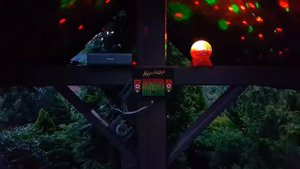 Panasonic RQ-V65 Cassette Player + Creative Roar Speaker + Light Effect