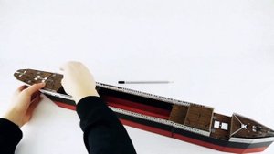 Картонный 3D конструктор + книга. Титаник . ГЕОДОМ