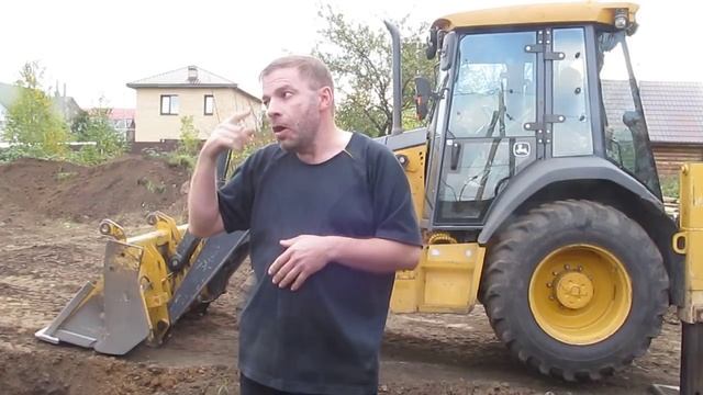 Готовится фундамент для жилого дома. смотреть онлайн