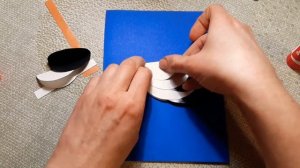 Аппликация АИСТ, поделка из кружочков, поделка в детский сад, объёмная поделка