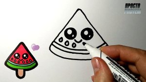 Как нарисовать МОРОЖЕНОЕ, Летние рисунки