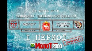 ХК "МОЛОТ"2000 Чебаркуль - ХК "УРАЛЬСКИЕ ТИГРЫ"2000 Златоуст 1 период