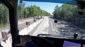 Рейс в Якутск. Прохожу Байкал.Докладываю обстановку.VOLVO FH 540 POV DRIVING