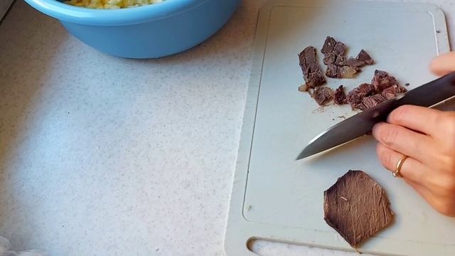 Мясной пирог. Піскен еттен бәліш. Қазақша рецепт.