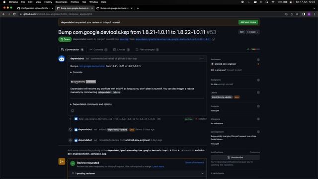 How to use Dependabot to Automate dependencies updates in Android projects? #17 смотреть онлайн