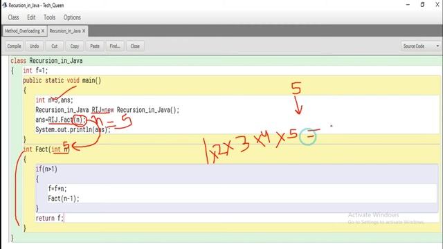 ICSE 10th Computer Application || Recursion in Java with Example (Factorial Using Recursion)