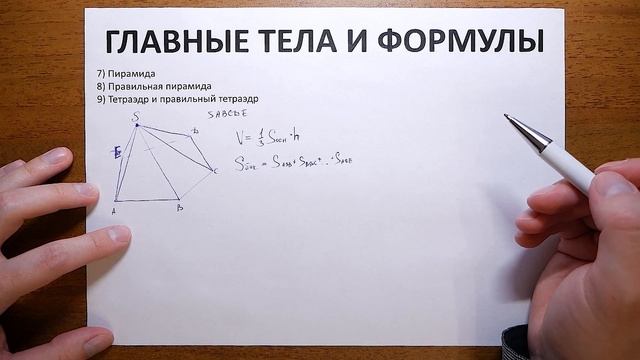 Стереометрия за 30 минут